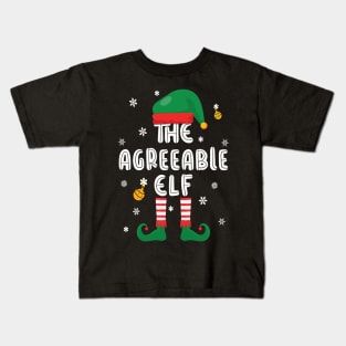 The Agreeable Elf - Christmas Little Helper Design Kids T-Shirt